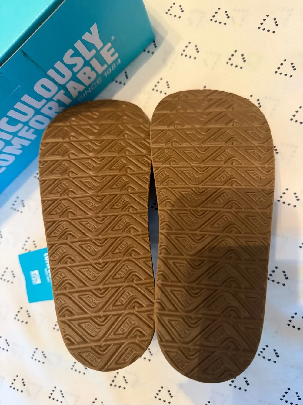 Reef Kids Brown Double-Strap Slide Sandals